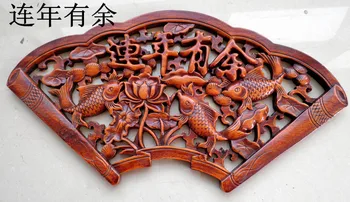 

Exquisite Chinese Camphor Wood Wall Decoration Lucky Wood Plate