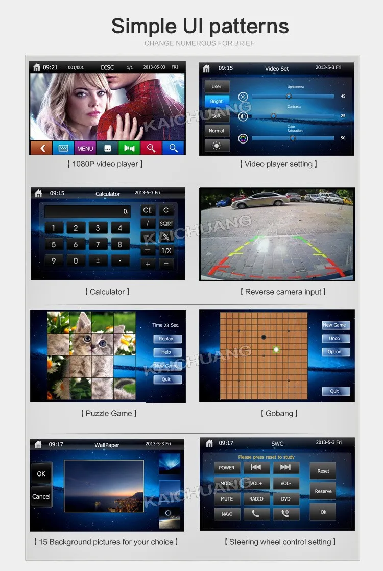 Cheap 2 DIN CAR Radio player  Car DVD for Volkswagen VW Passat /GOLF/ Beetle/EOS/TIGUAN Multimedia Palyer with GPS 7inch Touch Screen 8