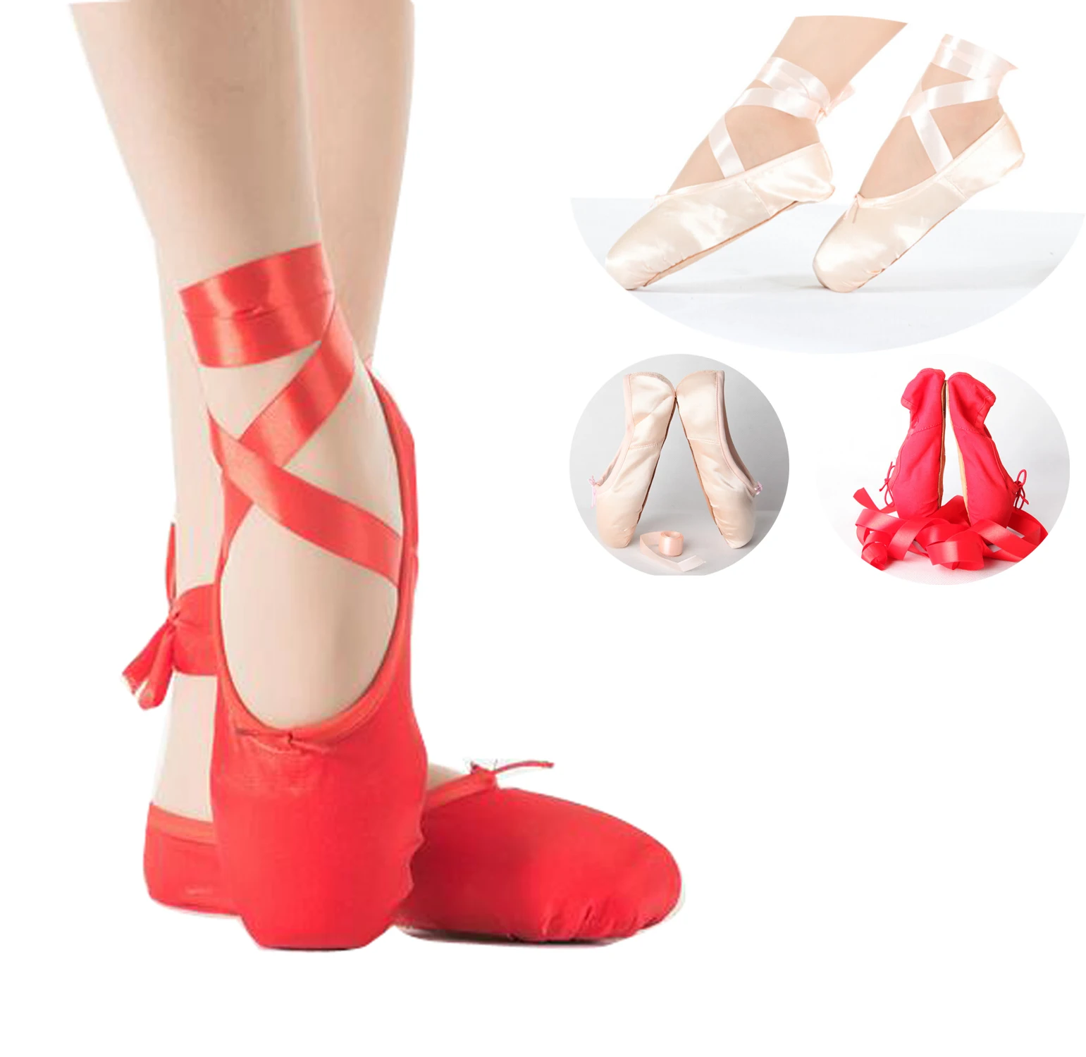 ballet shoes with ribbon