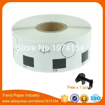 

16 Rolls Brother DK-11218 24mm Round Label Compatible Etiketten For P-TOuch QL700 DK11218 DK 11218 Thermal Sticker