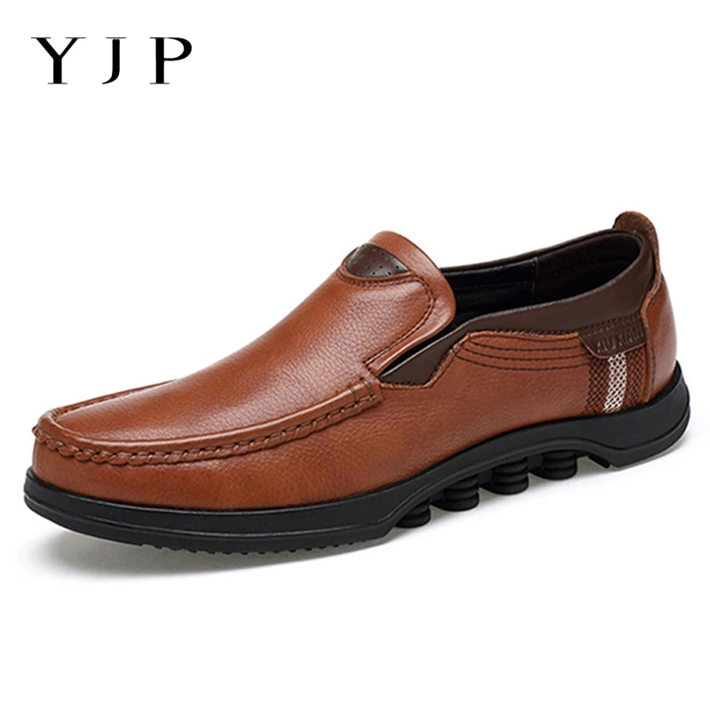 YJP Large Size Cow Leather Summer Shoes Flats Men Moccasins Slip On Loafers Breathable Soft Sole Spring Casual Driving Men Shoes YJP Large Size Cow Leather Summer Shoes Flats Men Moccasins Slip On Loafers Breathable Soft Sole Spring Casual Driving Men Shoes