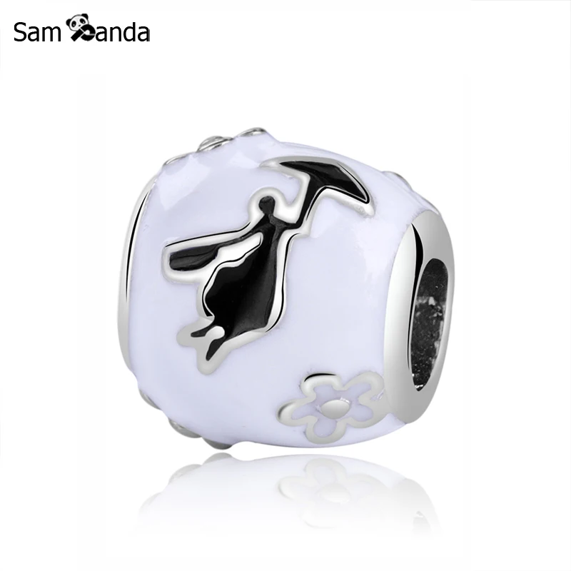 

Charms Fit Pandora Bracelets Original Beads Mary Poppins Umbrella Charm Bead For Women Jewelry