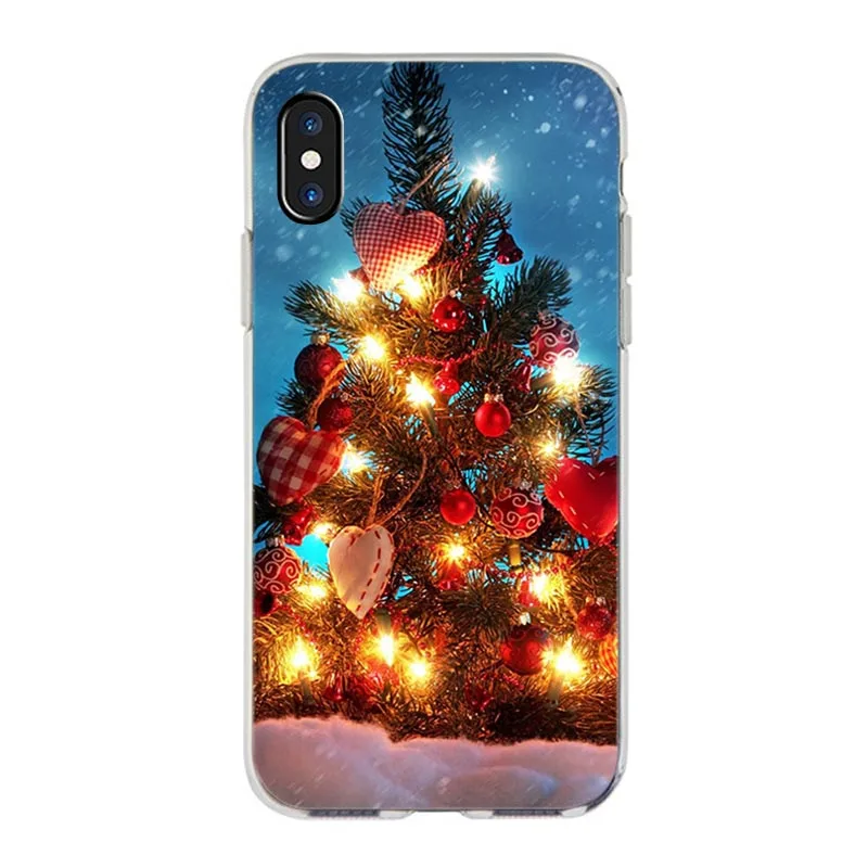 Счастливого Рождества Телефон чехол для iPhone X XR XS MAX 6s 7 8plus x 5s se 12pro 11pro max с новым
