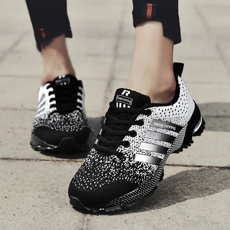 Хит, всесезонные мужские кроссовки для бега, дышащая Спортивная обувь для улицы, легкие кроссовки для женщин, удобная спортивная обувь