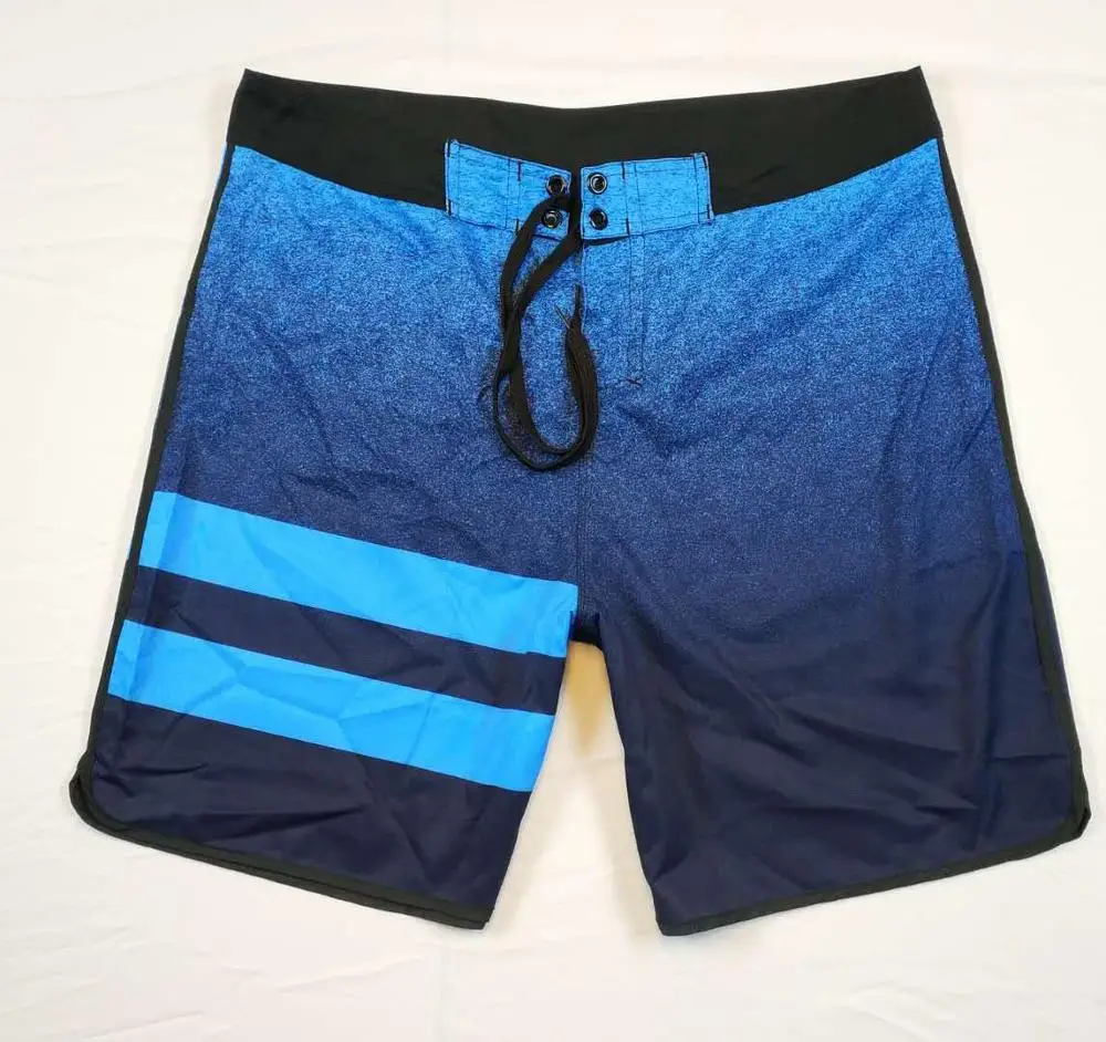 

Pure Blue Solid Color Stretch Summer Men's Board Shorts Surfing Men Breathable Sport Swimming Shorts Beach Shorts