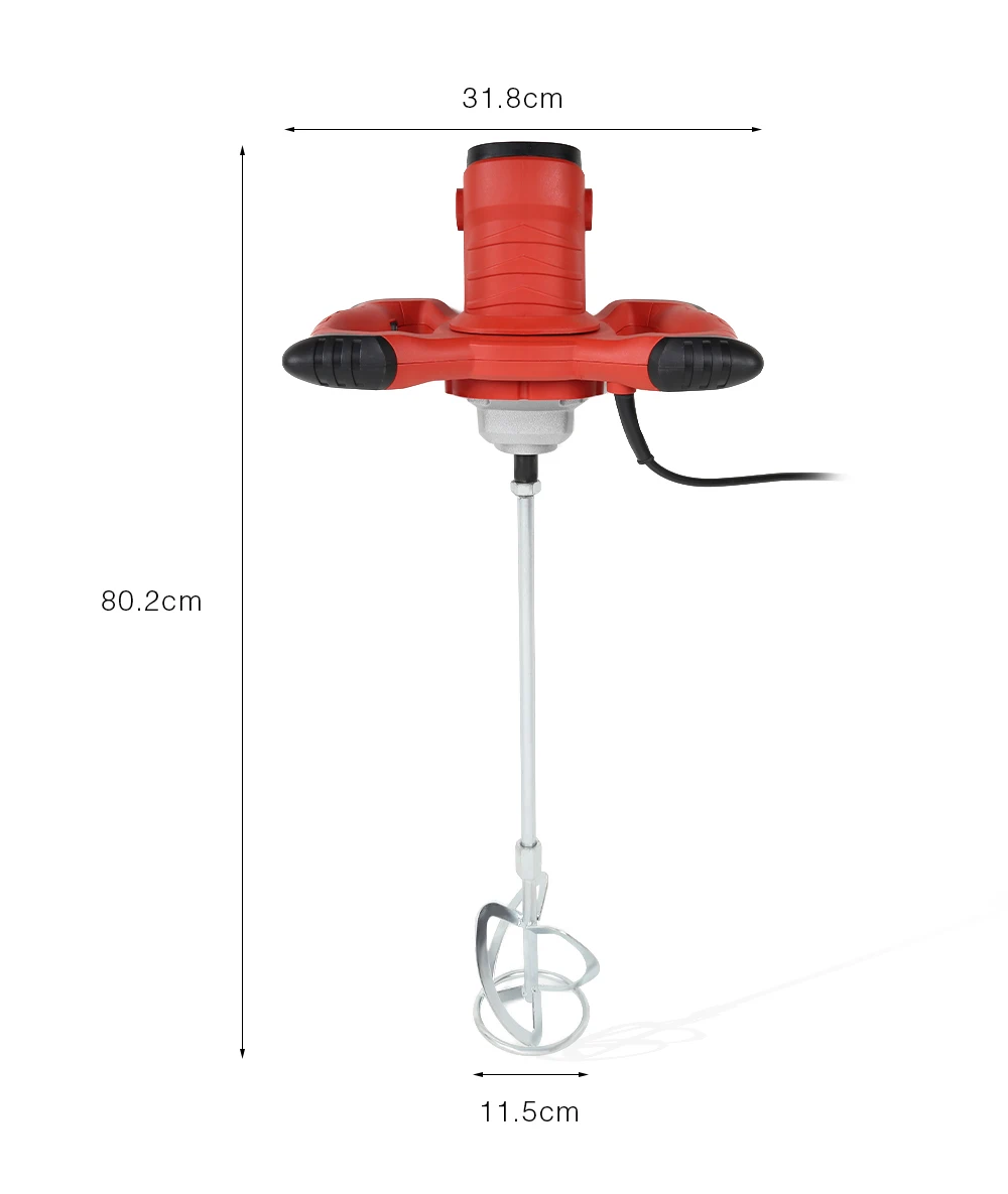 2100 Вт ручной Электрический цементный смеситель для покрытия краски, регулирующий смешивание бетонных цементов