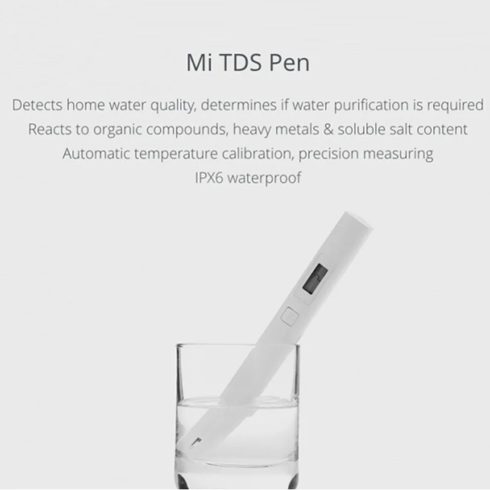Тестер воды xiaomi tds профессиональный цифровой измеритель качества