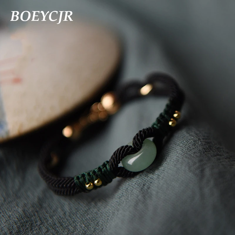Пара плетеных веревочных браслетов и BOEYCJR ювелирные изделия ручной работы