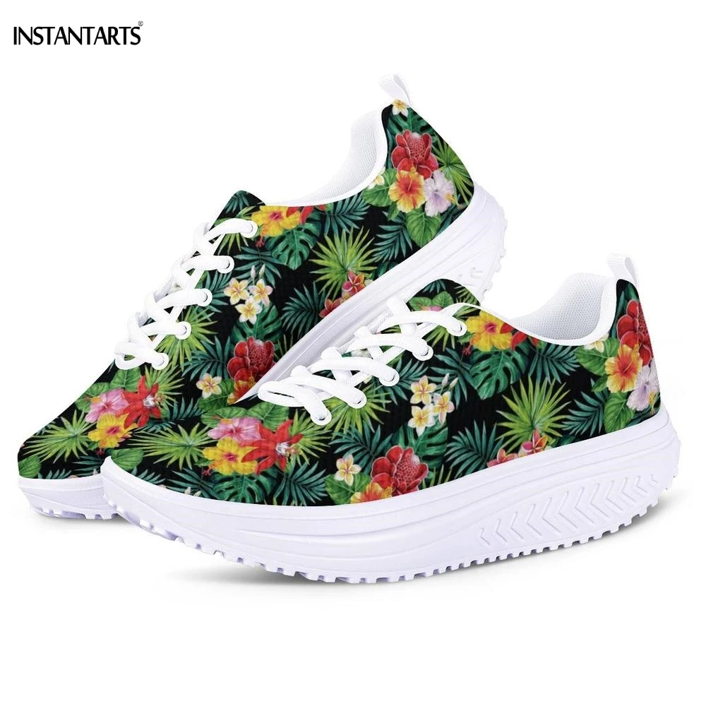 INSTANTARTS/Женская обувь для фитнеса Hibiscus Hawaiian Flower с тропическим принтом улицы на