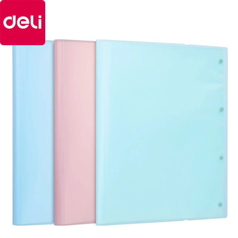 

Deli 72478 strap test paper clip A3 size student folder file bag three color 30 pages / 40 pages Office supplies