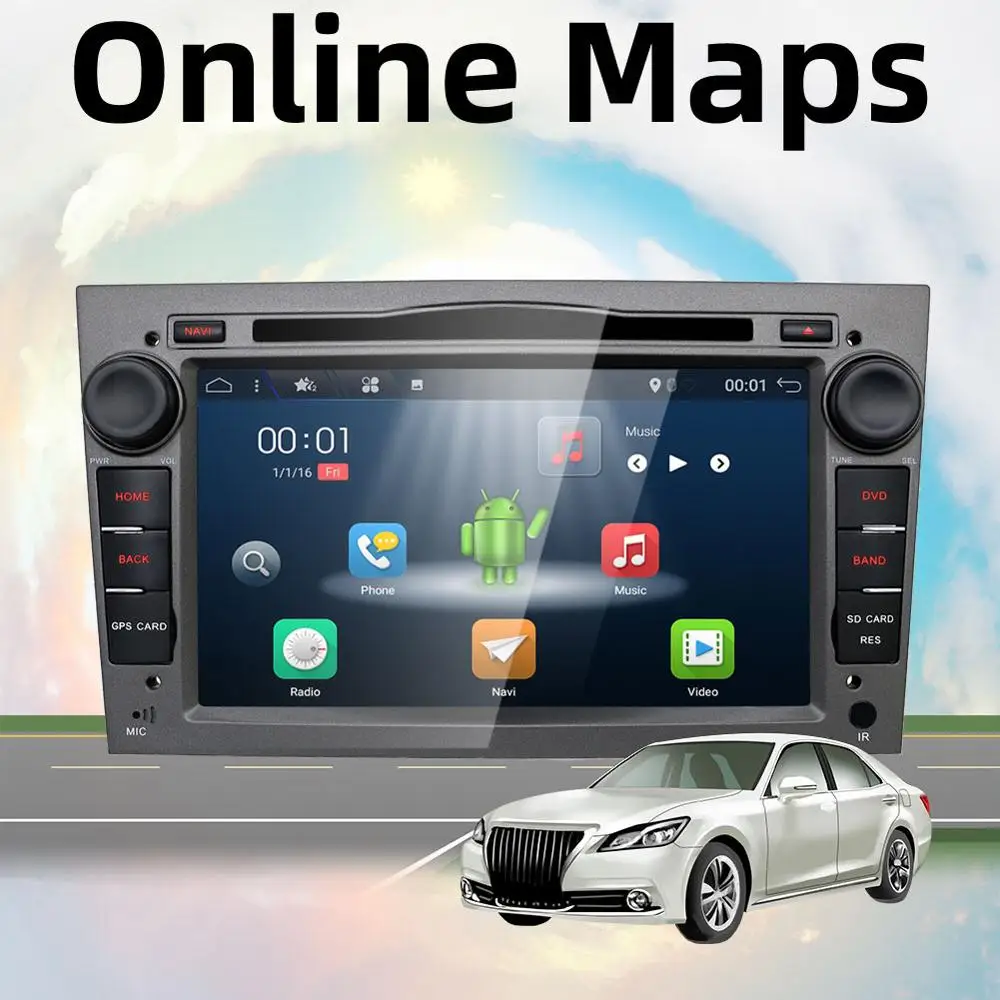Discount Bosion Android 9.0 2din car radio gps navi car dvd player for Opel astra/vectra/zafira car stereo head unit with bluetooth wifi 3