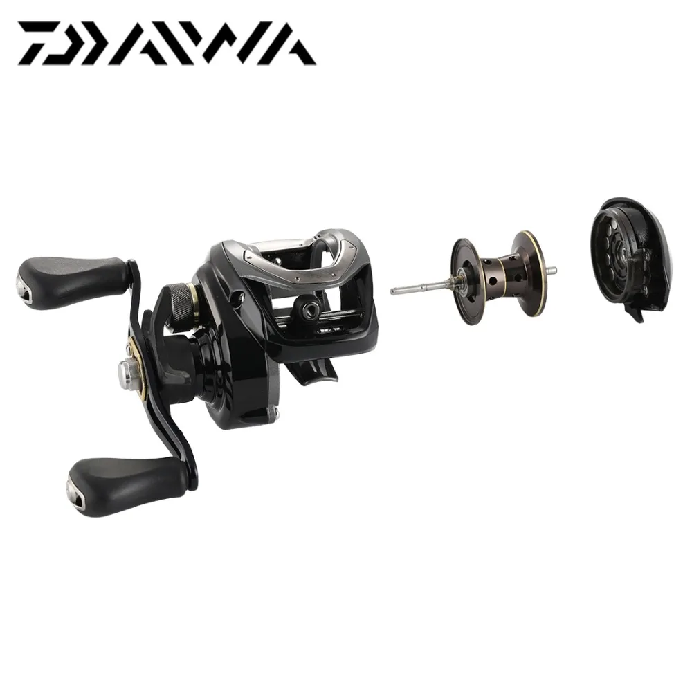 Оригинальная Рыболовная катушка DAIWA CR CC 80H 80HL baitcasing, 196 г, 7 кг, Макс., тянущаяся алюминиевая катушка, компактное тело, рыболовная снасть для соленой воды