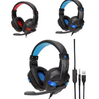 

USB Wired LED 3.5mm Gaming Headset Headphones with Mic for PS4/XBOX /ONE Dropshipping YE12.27
