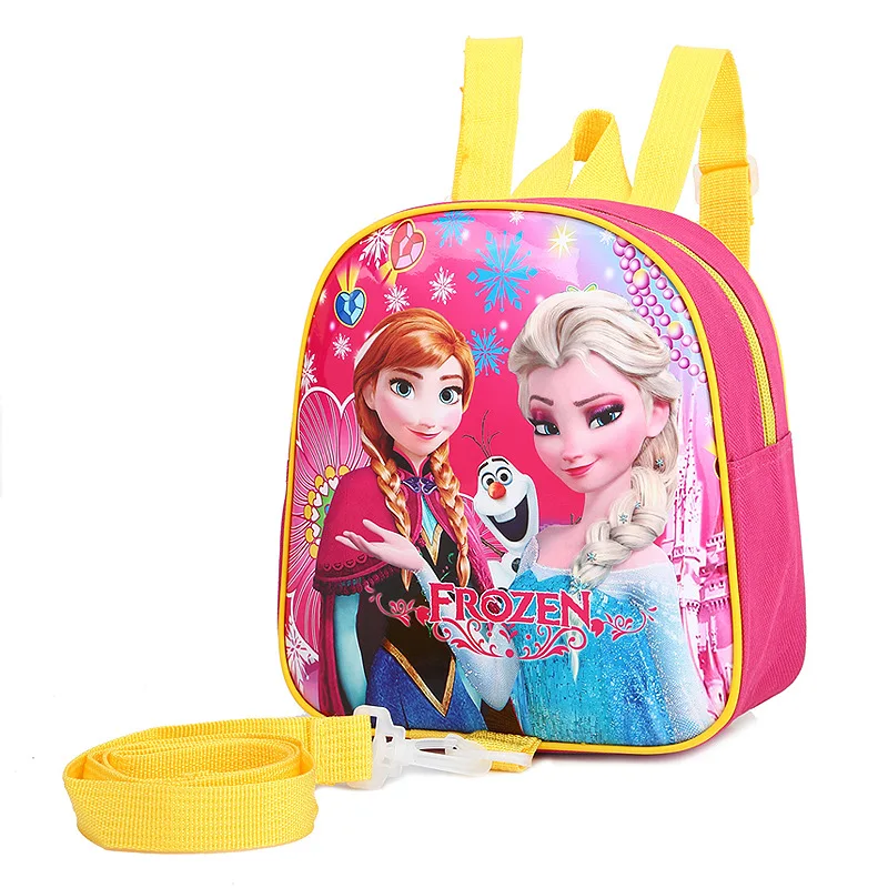 Disney Принцесса Детский рюкзак в детский сад Анти-потерянный рюкзак замороженная Эльза Детская сумка девочка сумка для мальчика мультфильм сумка Школа