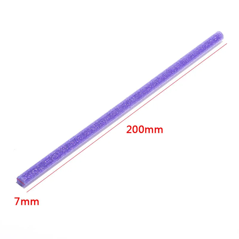 20 шт./компл. фиолетовый 7x200 мм палочки термоклея 7 мм для Электрический клеевой пистолет ремесло DIY аксессуары для ремонта рук клейкий герметик