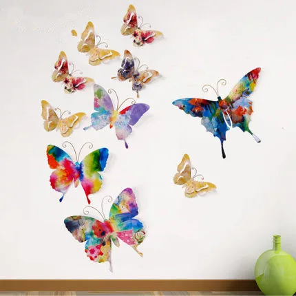 

Iron three-dimensional butterfly muons wall hanging wall decoration