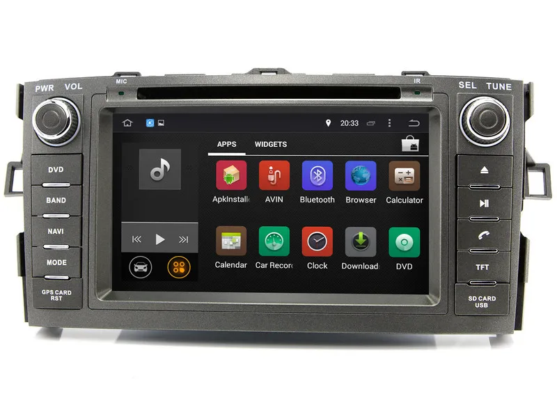 Android 7.1 Car DVD Player for Toyota Corolla 2012 2013 with GPS
