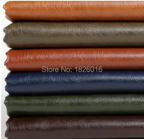 

100*135cm Crazy Horse Eco Leather Fabric Thick Pu Vinyl Car Upholstery Sew Leather Bags Shoes Sofa Cover Cuero Metro Tecido
