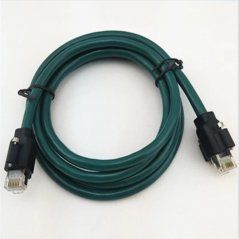 Customizable high soft towline cable double head with screw male to industrial camera a80 |