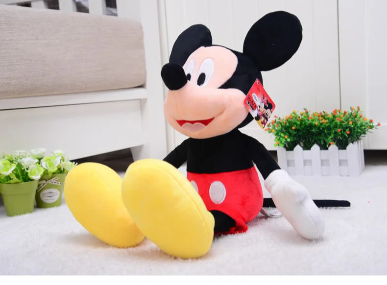 Disney уполномоченный Подлинная Мультфильм Плюшевые игрушки куклы Микки и Минни Маус подарок игрушка подарок ко Дню Святого Валентина Куклы и мягкие игрушки