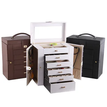 

Gift Box Promotion 2019 New Quickly Multifunctional Jewelry Box With Large Capacity Princess European Korean Ring Receiving Es