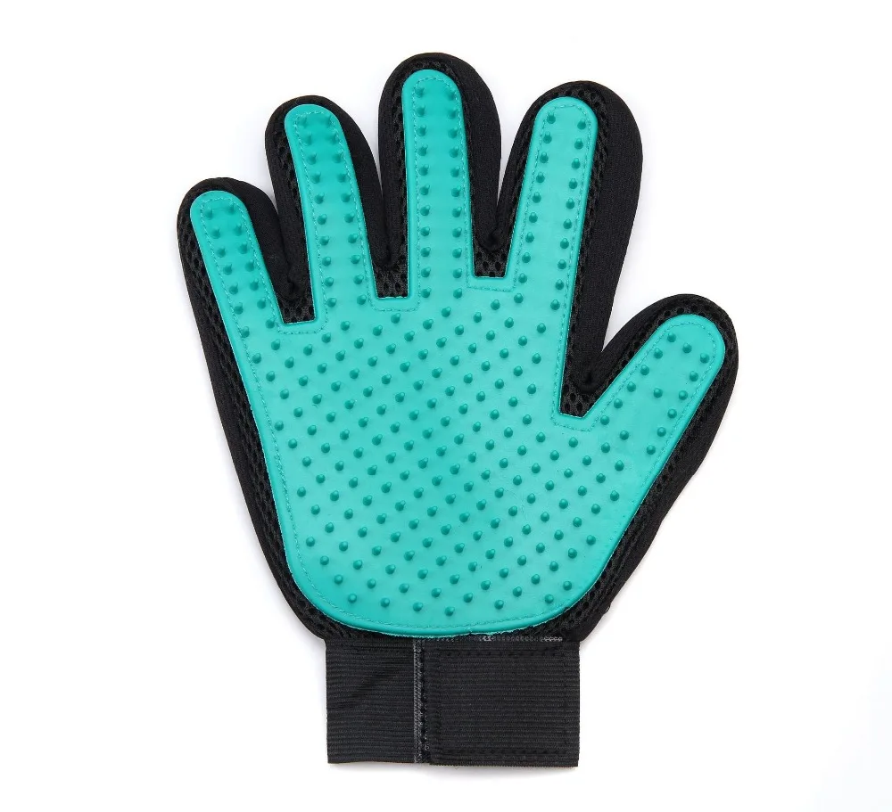 Cani, Attrezzi Tolettatura non-tossico Silicone Pennello Deshedding Guanto TPR Maglia Durevole Spike Buona per Gli Animali Domestici di Salute