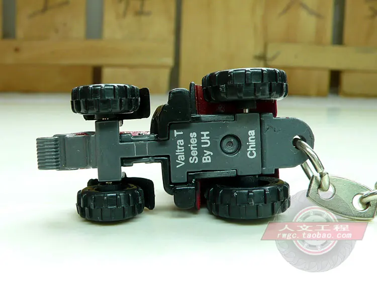 Rojo Tractor Personalizada Llavero
