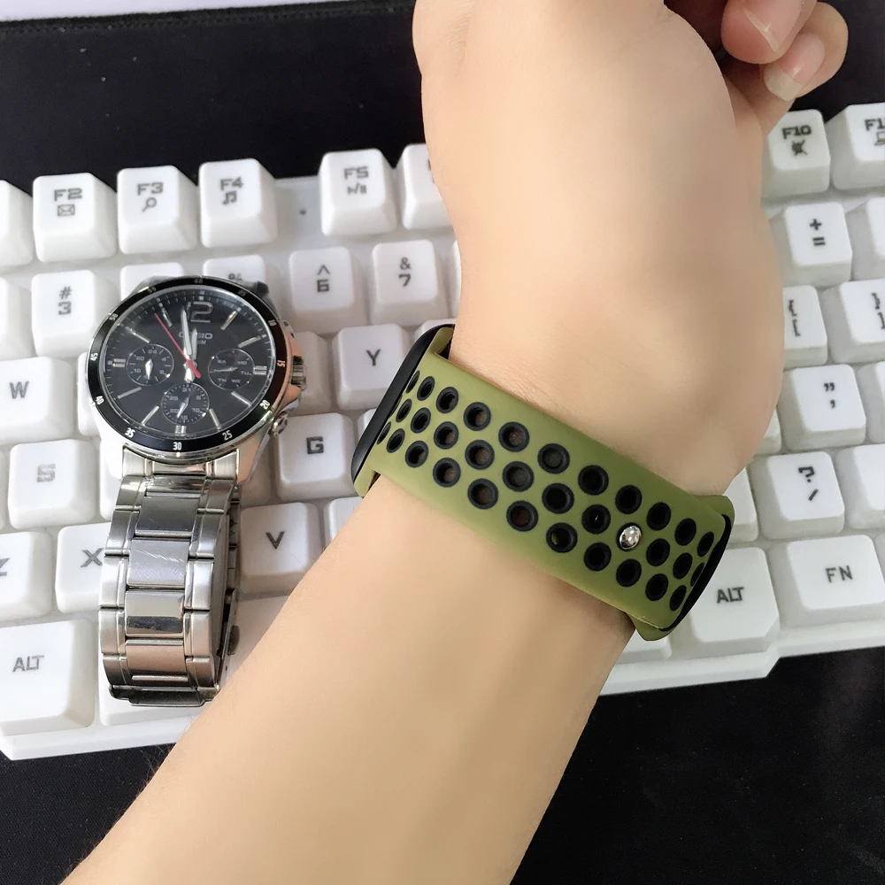 EIMO Strap for Apple Watch band iwatch band 38mm 42mm 44/40mm Correa For Apple Watch 4 3 Strap Nike Sport Silicone Bracelet Belt EIMO Strap for Apple Watch band iwatch band 38mm 42mm 44/40mm Correa For Apple Watch 4 3 Strap Nike Sport Silicone Bracelet Belt