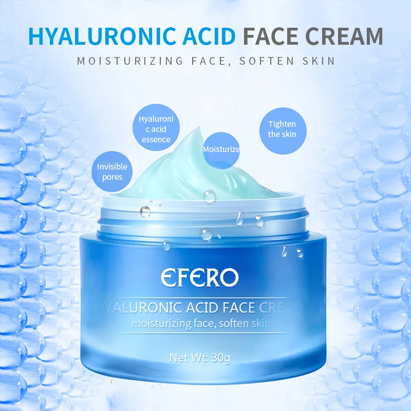 1Pcs Hyaluronic Acid Face Serum Essence Acne Treatment Anti Aging Wrinkle Cream Face Care Skin Whitening Serum Shrink Pore EFERO