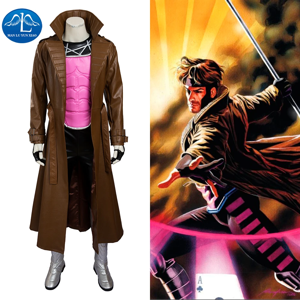 Gambit Cosplay Costume Adult Halloween Costumes For Men Superhero