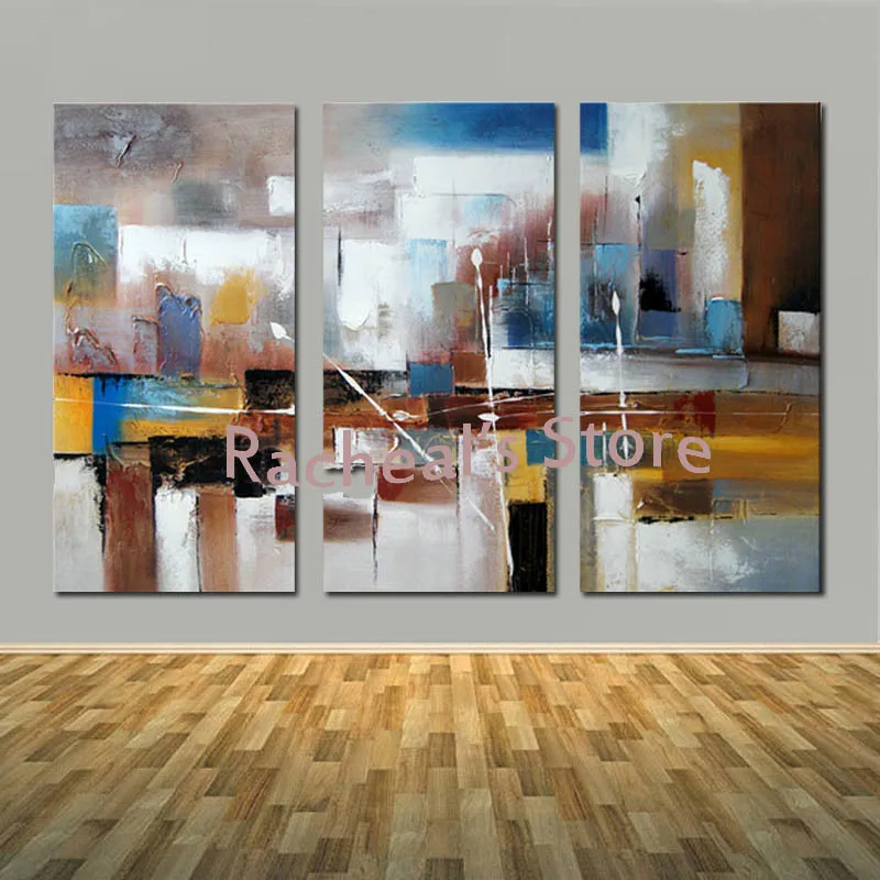 

Hand Painted Modern Abstract Design 3 pieces/set Wall Picture Oil Painting Abstract Wall Picture Living Room Home Decoration Art