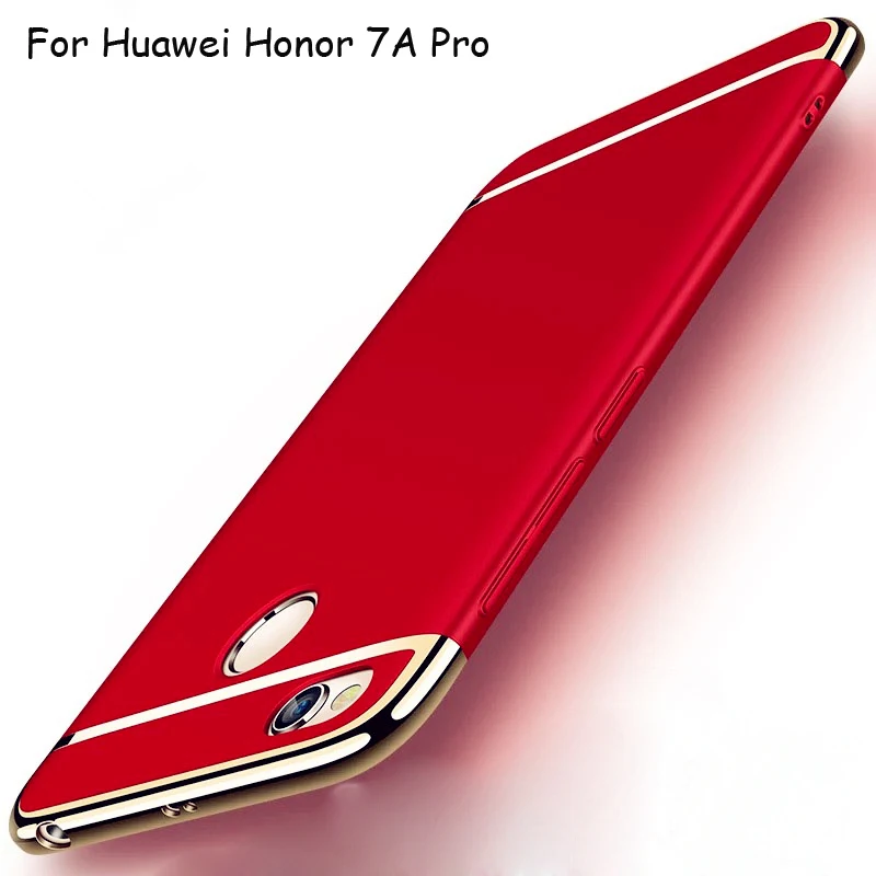 Чехол для Huawei Honor 7A Pro чехол Роскошный Жесткий ПК 3 в 1 задняя крышка полный