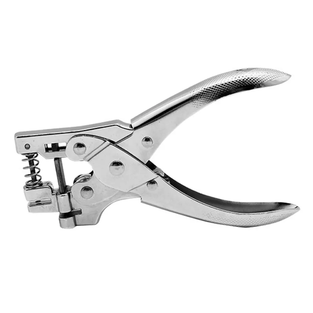 

Plier Hole Punch Manual Chipboard Round Multifunctional Photo Tag Badge PVC Card Slot Office Cutter Metal Dual Use Stationery