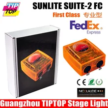 Бесплатная Доставка Sunlite Suite 2 ФК Версия С DMX 1536 каналы Полный Режим 3D Визуализатор USB DMX свет этапа Консоли Freeshipping