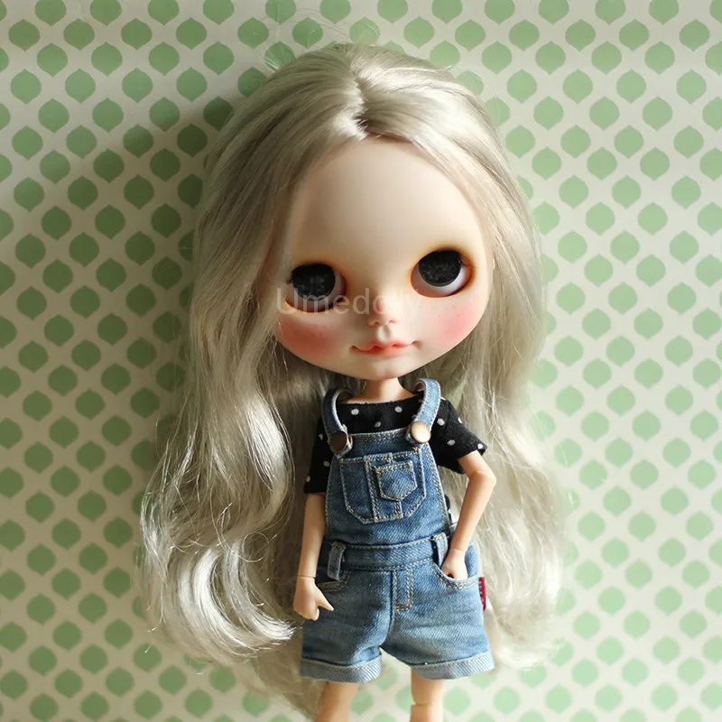 

1PCS New Arrival Icy Blyth Doll Clothes Bib Pants Overalls for Licca, Azone, Redberry 1/6 Doll Clothes Accessories