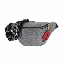 Новинка года сумки для женщин поясная сумка красные губы поясная сумка Элитный бренд кожа груди сумки черный новая мода высокое