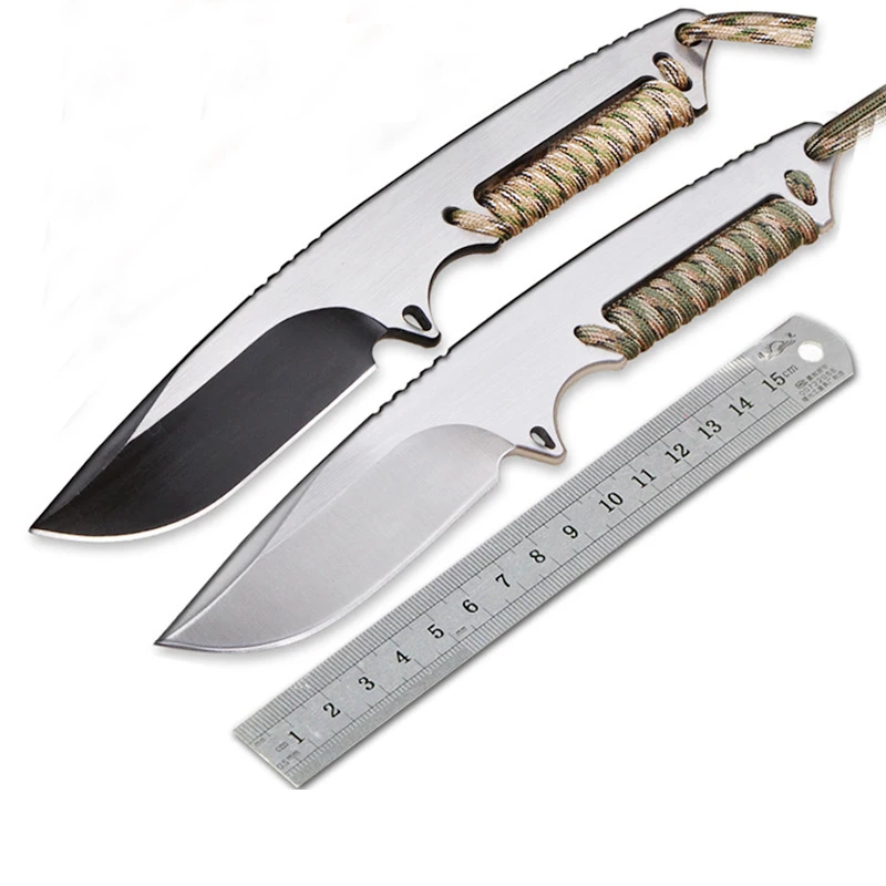 

2018 TW-01 Fixed Knife D2 Blade Steel Handle Outdoor Survival Camping Hunting Knife Tactical Utility Multi Diving Cutting Tool