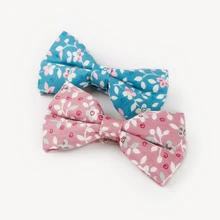 Новые цветочные хлопчатобумажные галстуки-бабочки с цветочным рисунком, повседневные галстуки-бабочки, мужские вечерние свадебные