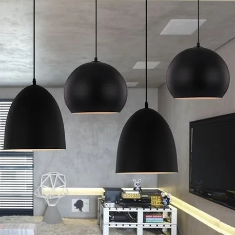 simple loft style cover industrial droplight vintage pendant lamp