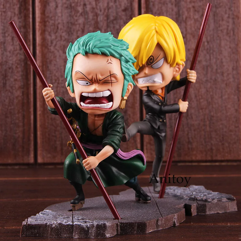 

Action Figure One Piece Vinsmoke Sanji Roronoa Zoro 2018 Fete in Spring Ver.WD PVC Collectible Model Toy