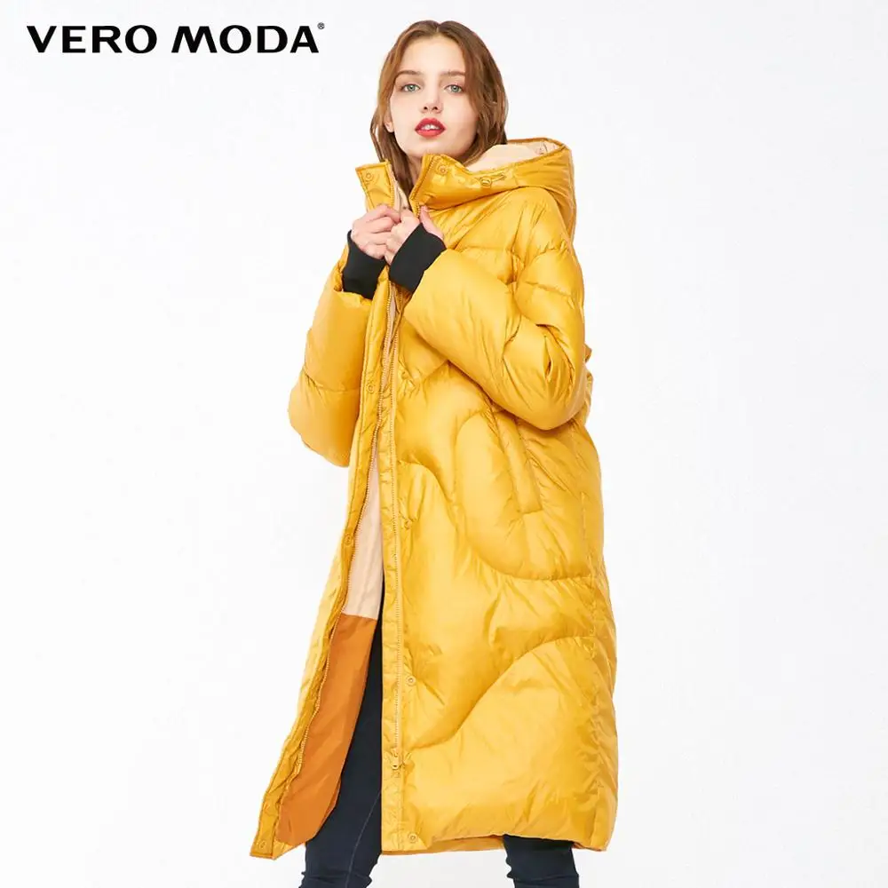 Vero Moda 2019 новый с капюшоном белый утиный пух мягкий длинный пуховик | 318412512