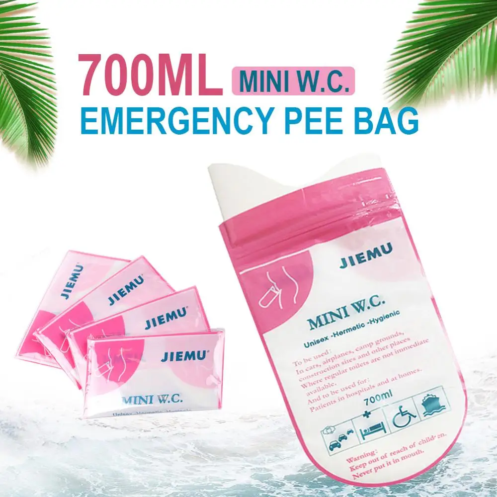 

700ml Portable Car Emergency Urine Bag Vomit Bags Mini Toilet Unisex Urinal Outdoor Women Female Urinal Funnel Useful