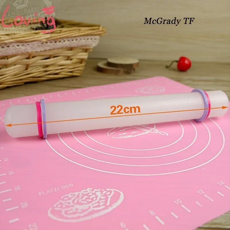 White 23cm Non-stick Glide Fondant Rolling Pin Cake Dough Roller Crafts Baking Cooking Tool Kitchen Tools | Дом и сад