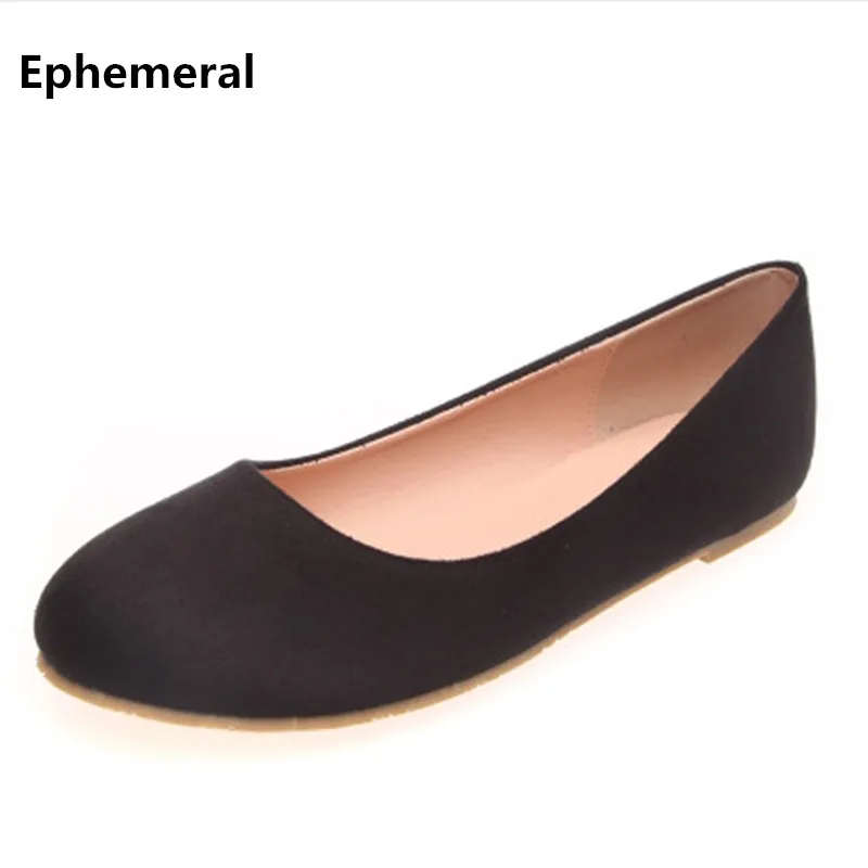 

Women's Promotion Plus size 34-44 Round Toe Corduroy Soft Bottom Ladies Single Shoes Driving Dancing Flattie Comfortable Slip-On