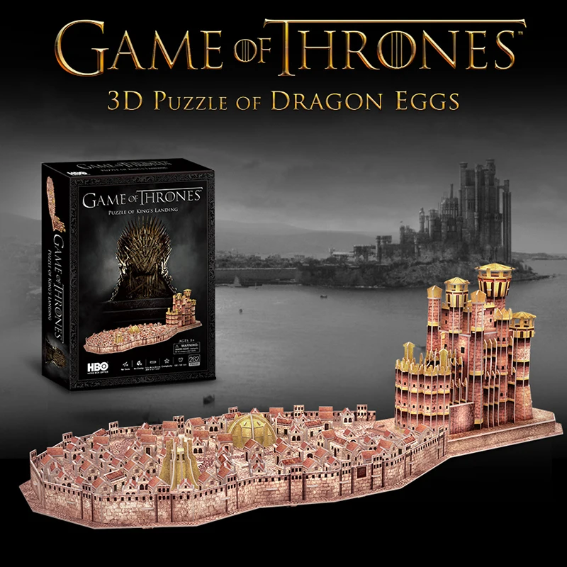 

Game of Thrones Ice and Fire Songs Toy 3D Puzzle King's Landing Castle Town Model