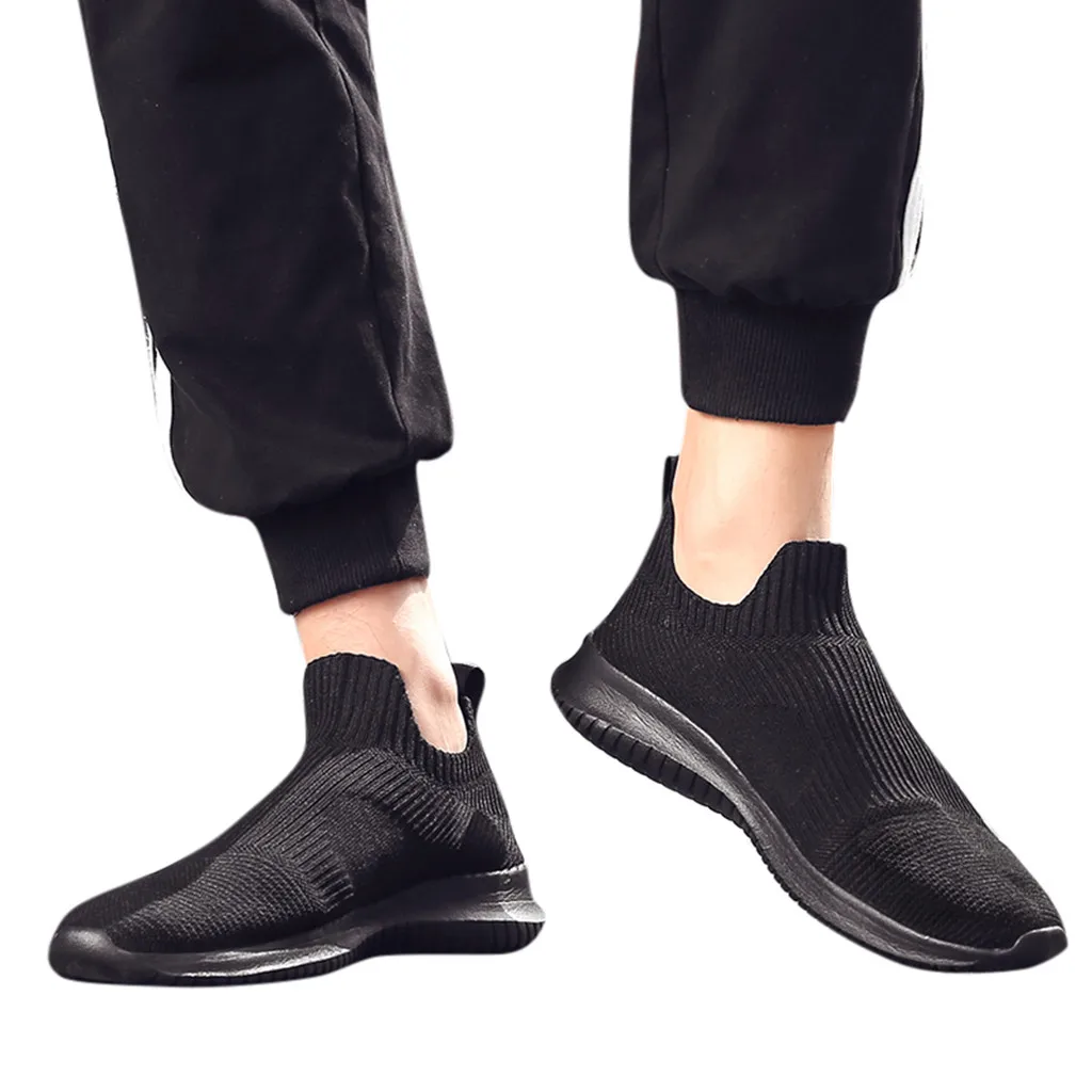 

CHAMSGEND Men's shoes lightweight breathable sports shoes casual running shoes fashion trend wild comfortable running shoes