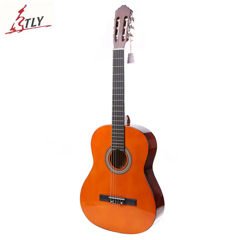 Newest 39 Basswood Classical Guitar 6 Strings Students Beginner Guitar Guitarra With Foam Package