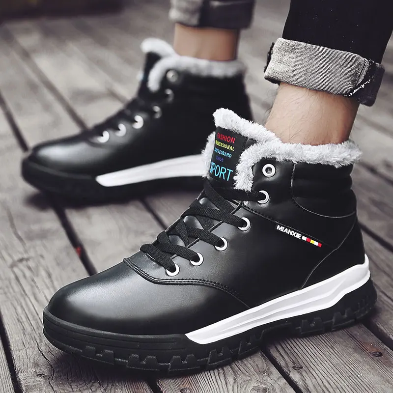 

MWY Plush Warm Winter Men Shoes Big Size Cotton Shoes Male Snow Ankle Boots Waterproof Casual Boot Shoes Zapatos Para Hombre