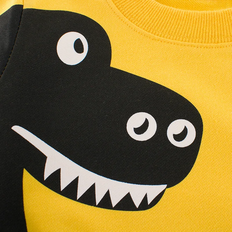  Children Spring Autumn Clothing Boys Printes Cartoon Streetwear Kids Fashion Dinosaur Jacket Sweats
