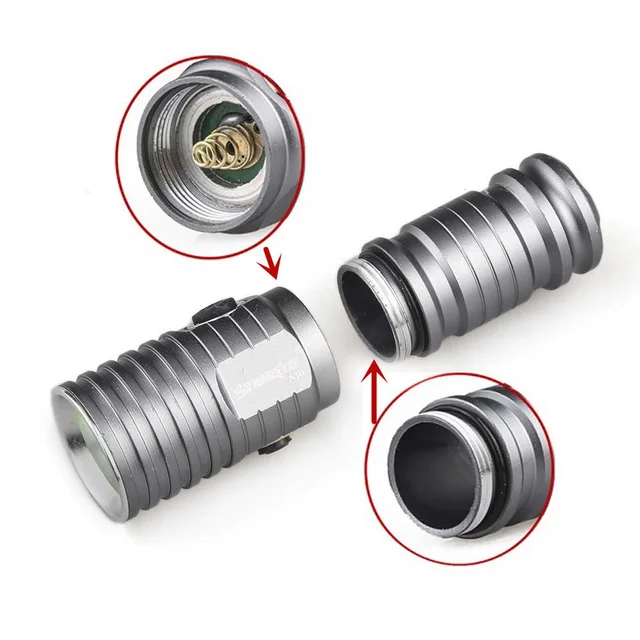 SKYWOLFEYE Rechargeable Flashlight CREE XML T6 LED CR123A 500LM Mini Torch Lamp with 3 Mode Focusing for  Camp / Hike / Outdoor